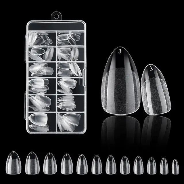 120Pcs Fake Nails American Capsule Gel X Coffin