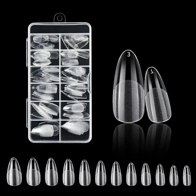 120Pcs Fake Nails American Capsule Gel X Coffin