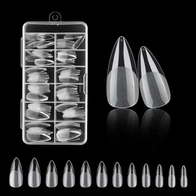 120Pcs Fake Nails American Capsule Gel X Coffin