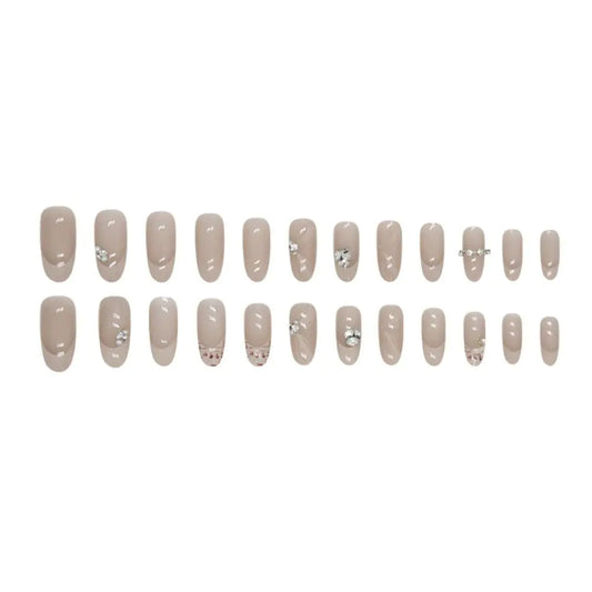 24-piece Hot Girl Y2K Black Star Press On Nails Set